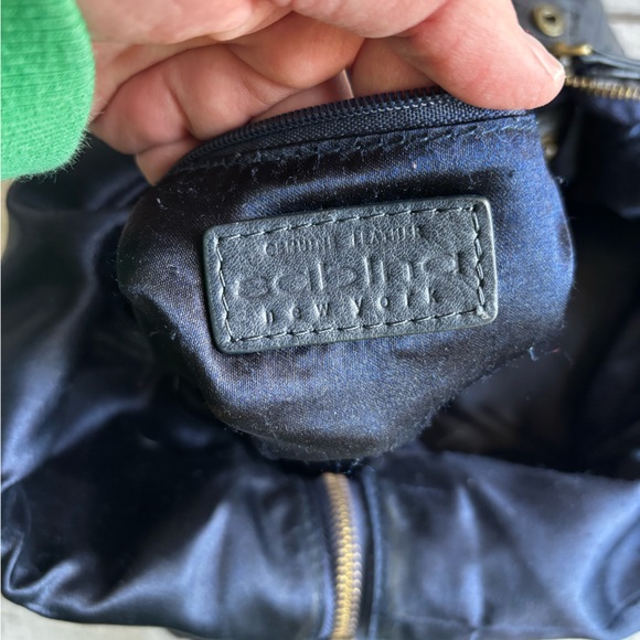 Sabina New York Navy Leather Crossbody / Shoulder Bag - Picture 3 of 6